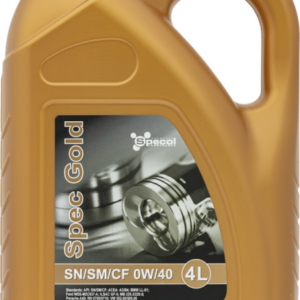 OLEJ SPECOL 0W40 4L SPEC GOLD SN/CF / A3/B4 / LL01 / WSS M2C 937A GF5 / 229.3 229.5 / A40 / RN0710 / 502.00 505.00