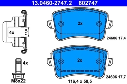 KLOCKI HAM. VW T. A4/A5/Q5 07- 2,0-4,0/QUATTRO TARCZA 330MM