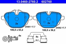KLOCKI HAM. BMW T. F10/F11 520-530 10-/F25 X3 10-