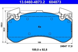 KLOCKI HAM. AUDI P. A6/A7/A8 1,8-4,0 QUATTRO 10-18