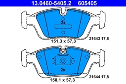 KLOCKI HAM. BMW P. E46 98-/E36 90-/E85 Z4 03-