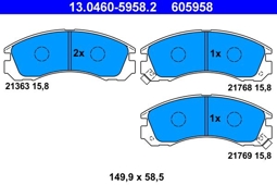 KLOCKI HAM. MITSUBISHI P. GALANT 97-/OUTLANDER 03-/PAJERO 94-