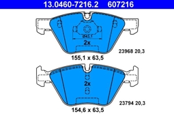 KLOCKI HAM. BMW P. E90/E91 05- 318-330/E89 Z4 09-