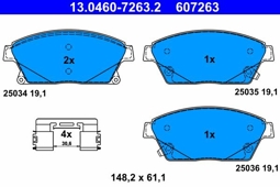 KLOCKI HAM. OPEL P. ASTRA J 09-/ZAFIRA C 11- TARCZA 300MM