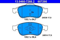 KLOCKI HAM. DACIA P. DOKKER/DUSTER/LODGY 1,2-1,6 12-