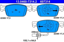 KLOCKI HAM. AUDI P. A4/A5 1,4-3,0 TDI 15-