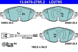 KLOCKI HAM. AUDI P. A3/TT 1,0-2,0 12- CERAMIC