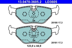 KLOCKI HAM. BMW T. 3/Z3/Z4 90-09 CERAMIC