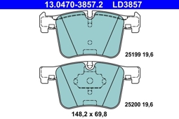 KLOCKI HAM. BMW P. 1/2/3/4/X3/X4 11- CERAMIC