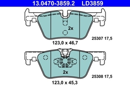 KLOCKI HAM. BMW T. 1/2/3/4 10- CERAMIC