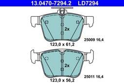 KLOCKI HAM. VW T. GOLF/PASSAT/TIGUAN/TOURAN 1,0-2,0 12- CERAMIC