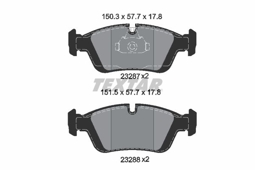 KLOCKI HAM. BMW P. E46 98-/E36 90-/E85 Z4 03-