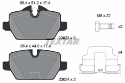 KLOCKI HAM. BMW T. E87 04-/E90 05-