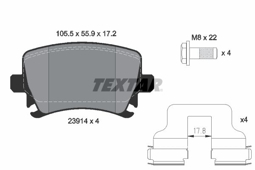 KLOCKI HAM. VW T. A3/PASSAT/GOLF 5/A4/A6/OCTAVIA