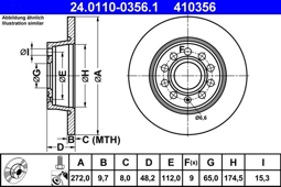 TARCZA HAM. VW T. A3/GOLF VI VII/OCTAVIA/CADDY/TOURAN 10- 272MM