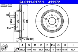 TARCZA HAM. FORD T. C-MAX/KUGA/TRANSIT 10-