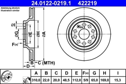 TARCZA HAM. VW T. EOS/GOLF/PASSAT/TIGUAN 04-