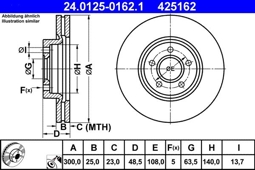 TARCZA HAM. VOLVO P. C30/C70/S40/V40/V50 1,5-2,5 04-
