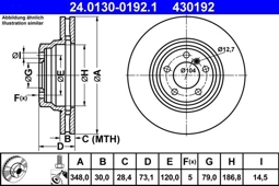 TARCZA HAM. BMW P. 3/X1 3,0 05-15