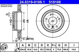 TARCZA HAM. BMW T. 3 (E46) 98-07 POWER DISC