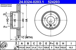 TARCZA HAM. BMW P. 1/2/3/4/X1 05- POWER DISC