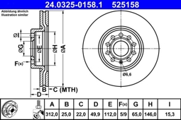 TARCZA HAM. VW P. CADDY/GOLF/JETTA/PASSAT/TIGUAN/TOURAN 05- POWER DISC