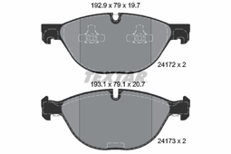 KLOCKI HAM. BMW P. E70/E71 X5/X6 07-