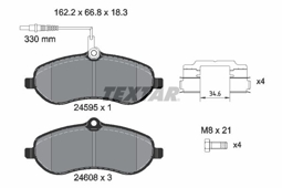 KLOCKI HAM. CITROEN P. JUMPY 07-