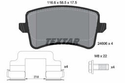 KLOCKI HAM. VW T. A4/A5/Q5 07- 2,0-4,0/QUATTRO TARCZA 330MM