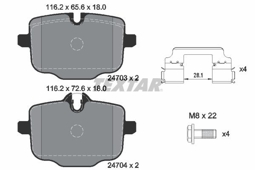 KLOCKI HAM. BMW T. 5/6 2,0-4,4 10-18