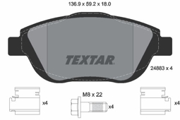 KLOCKI HAM. CITROEN P. C3/PICASSO 09-/DS3 10-
