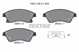 KLOCKI HAM. OPEL P. ASTRA J 09- TARCZA 276/AVEO 11-