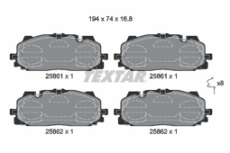 KLOCKI HAM. AUDI P. A4/A5/Q7/Q8 2,0-3,0 TDI 15-