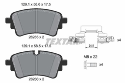 KLOCKI HAM. AUDI T. A5/A6/A7/A8/Q5/Q7 2,0-4,0 19-
