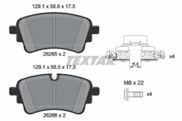 KLOCKI HAM. AUDI T. A4/A5/A6/A7/Q5 1,4-3,0 15-