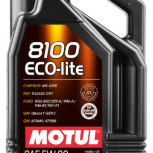 OLEJ MOTUL 5W30 5L 8100 ECO LITE SP-RC / GF-6A / GM DEXOS1 GEN3 / MS-6395 / 9.55535-CR1 / WSS-M2C929A/946A / 946B1/961A1 / 6094M / 4718M