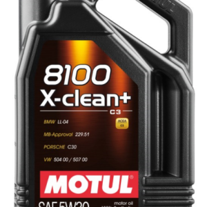 OLEJ MOTUL 5W30 5L 8100 X-CLEAN+ / C3 / 504.00 507.00 / 229.51 / LL04 / C30