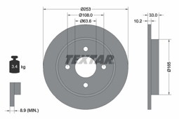 TARCZA HAM. FORD T. FOCUS 98-