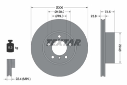 TARCZA HAM. BMW P. 1/3/Z4 03-