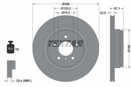 TARCZA HAM. BMW T. 3 05-13
