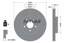 TARCZA HAM. FORD P. C-MAX/FOCUS/TRANSIT 03-