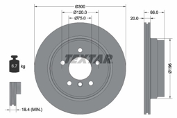 TARCZA HAM. BMW T. E87/E90