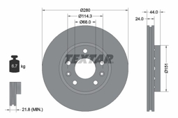 TARCZA HAM. RENAULT P. MEGANE 08-