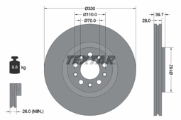 TARCZA HAM. ALFA P. 159 05-