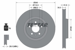 TARCZA HAM. AUDI P. A4/A5/A6/A7/Q5 07-