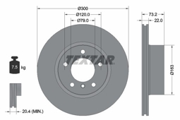 TARCZA HAM. BMW P. 1/3/4 1,6-2,0 10-