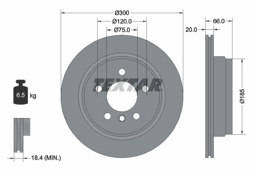 TARCZA HAM. BMW T. 3/4 1,5-2,0 11-