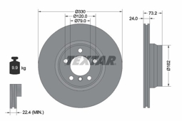 TARCZA HAM. BMW P. 2/3/4 2,0-3,0 11-