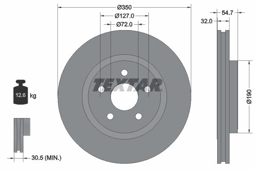 TARCZA HAM. JEEP P. GRAND CHEROKEE 3.6-5,7 V8 4X4 10-