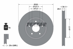 TARCZA HAM. FIAT P. FREEMONT 2,0 JTD/2,4-3,6 11-